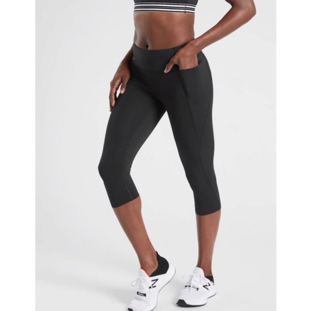 ATHLETA Velocity Crop Legging Black - Picture 3 of 7
